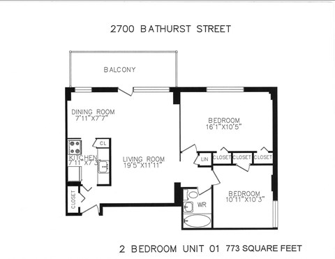 2700 Bathurst Street 1-2 Beds Apartment for Rent - Photo Gallery 9